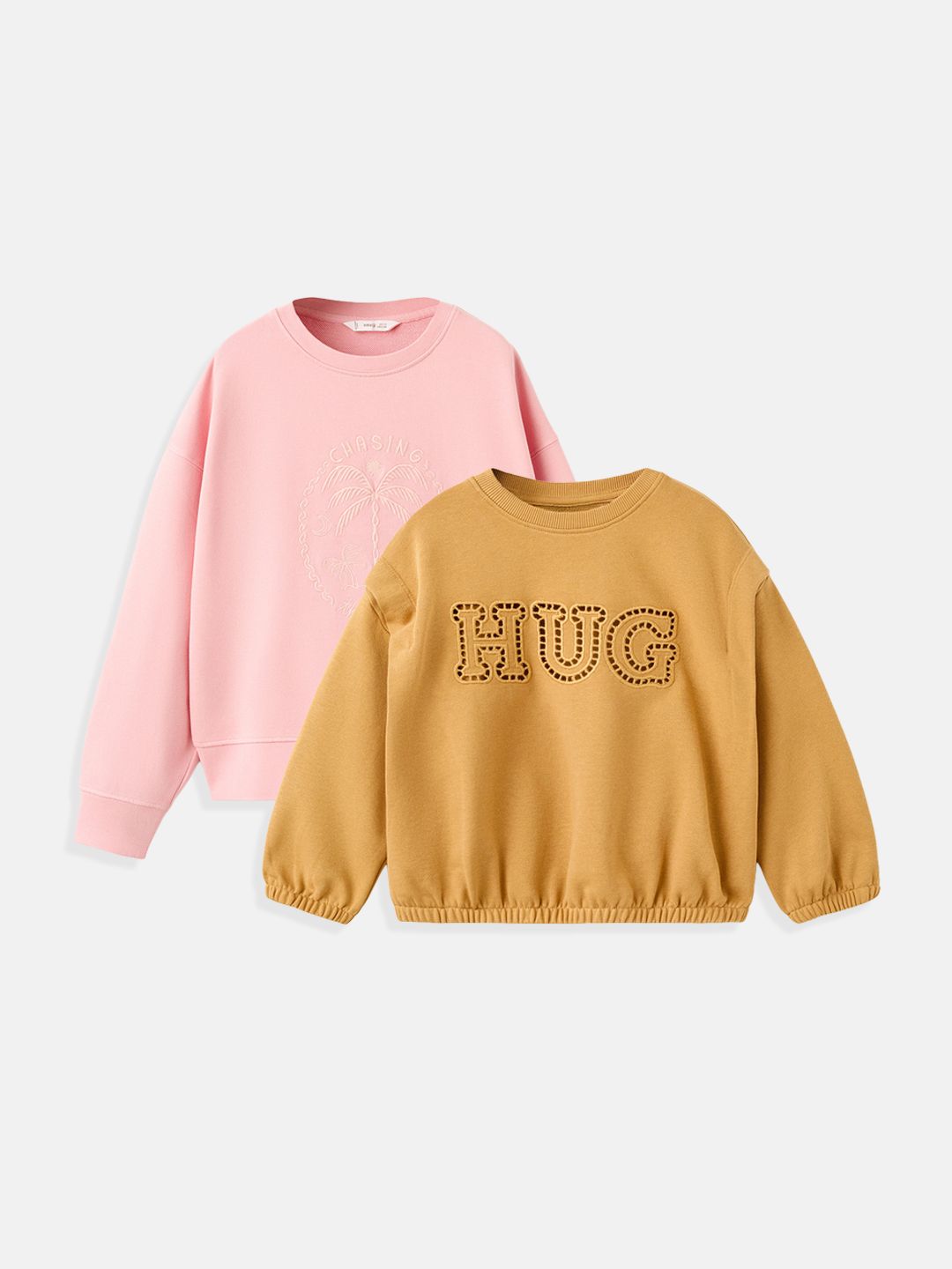 Mango Kids Girls Pack Of 2 Embroidered Sweatshirt-picture-32