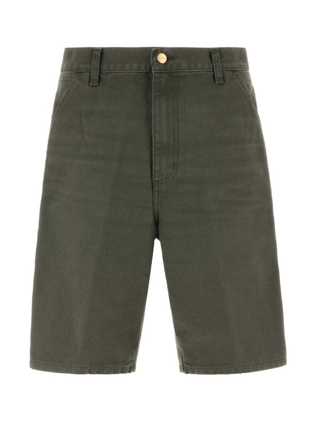 Dark Green Solid Shorts-image-27