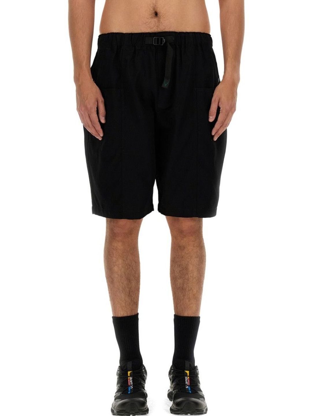 South2 West8 Black Solid Shorts-image-35