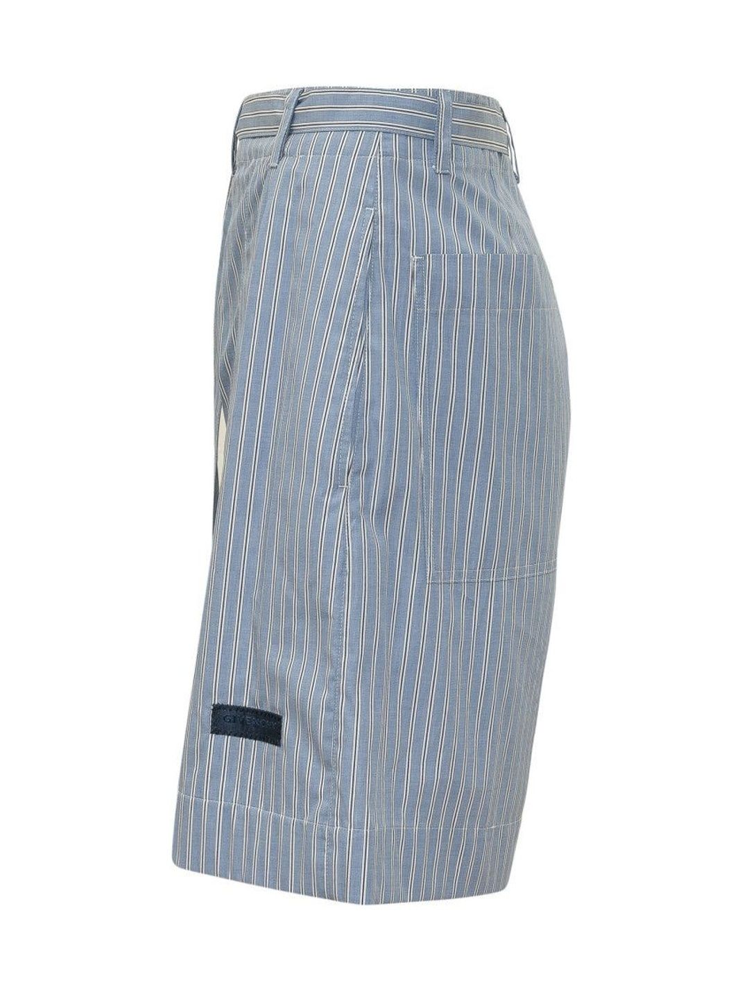 givenchy Light Blue Stripes Shorts-picture-52