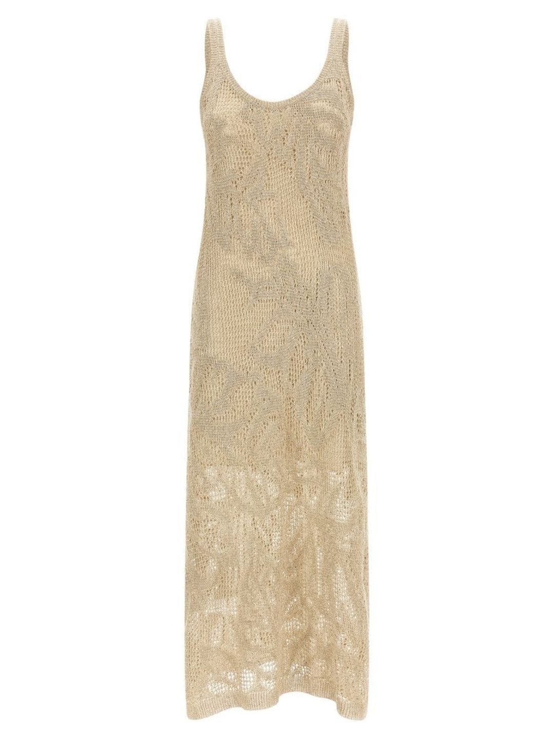 Brunello Cucinelli Beige Crochet dress-picture-10