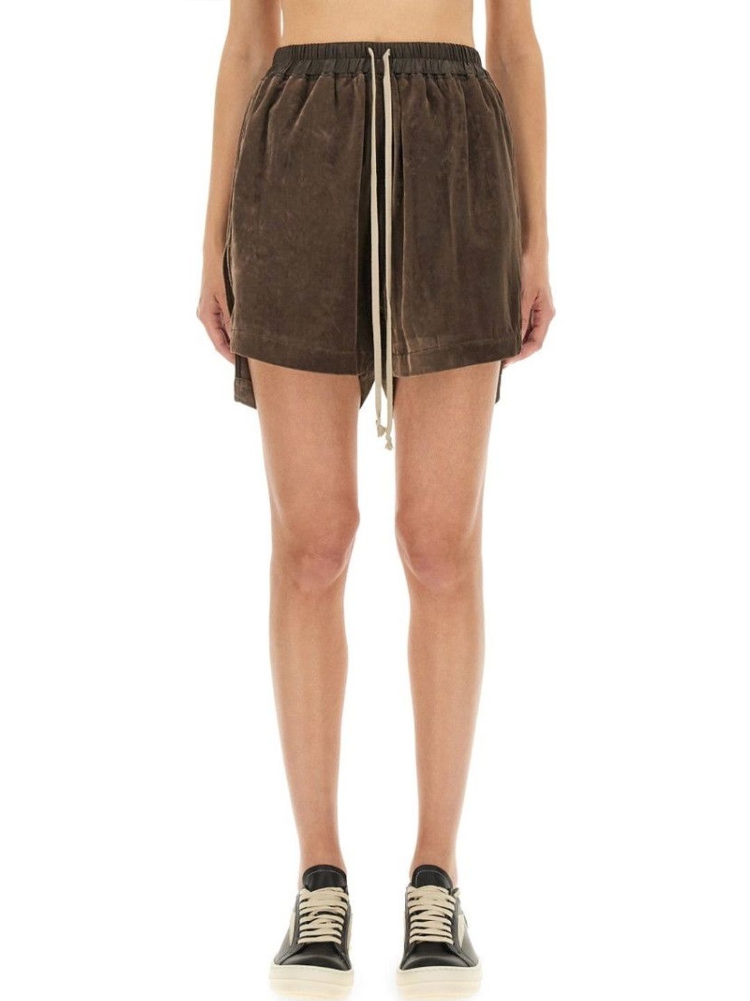 Rick Owens Brown Solid Shorts-picture-27