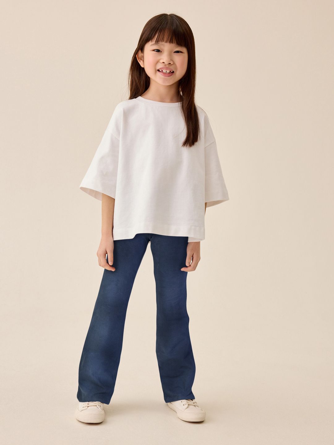 NEXT Girls Cotton Solid Ankle Length Leggings-picture-47