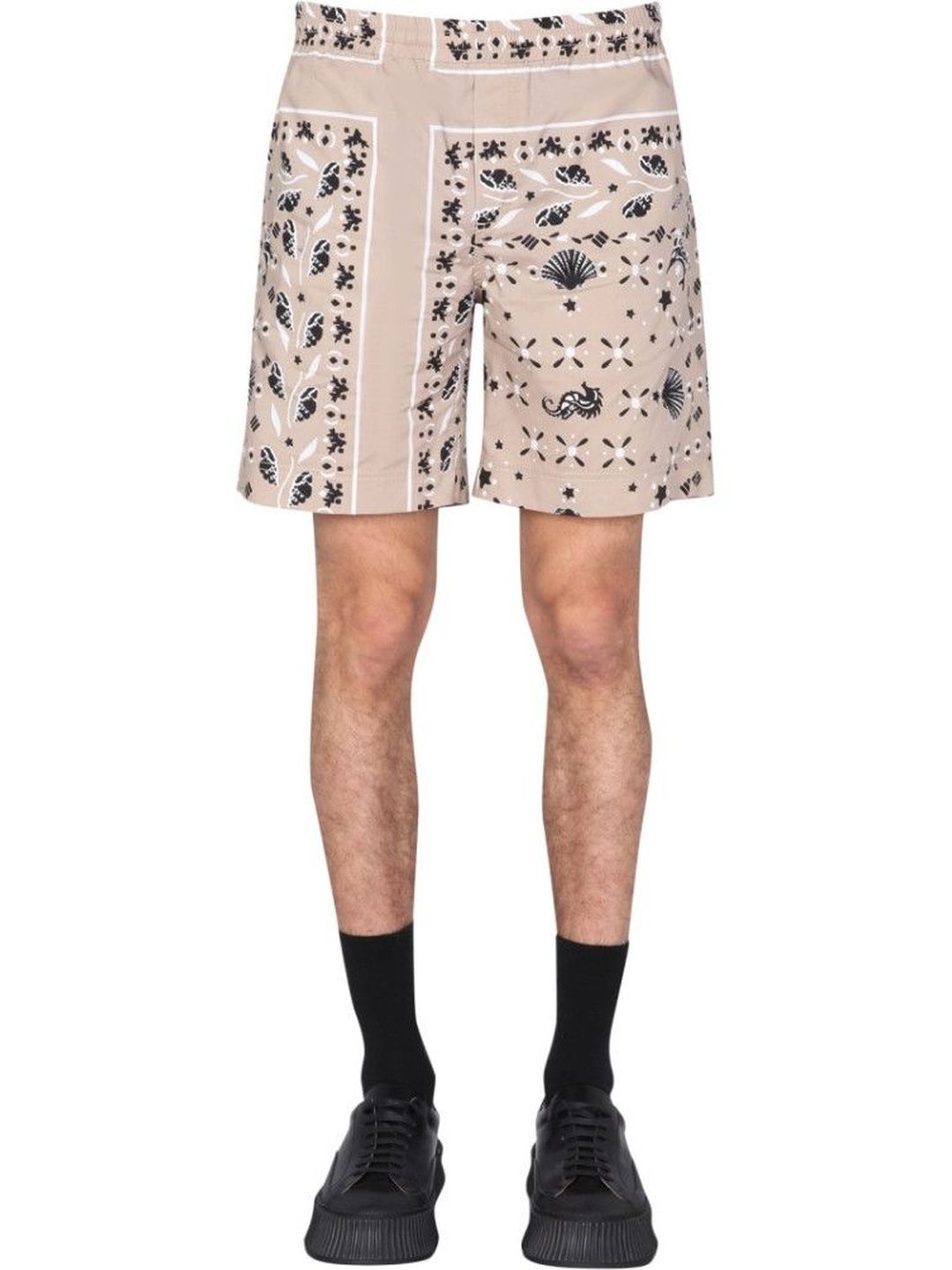 msgm Beige Paisley Shorts-picture-44