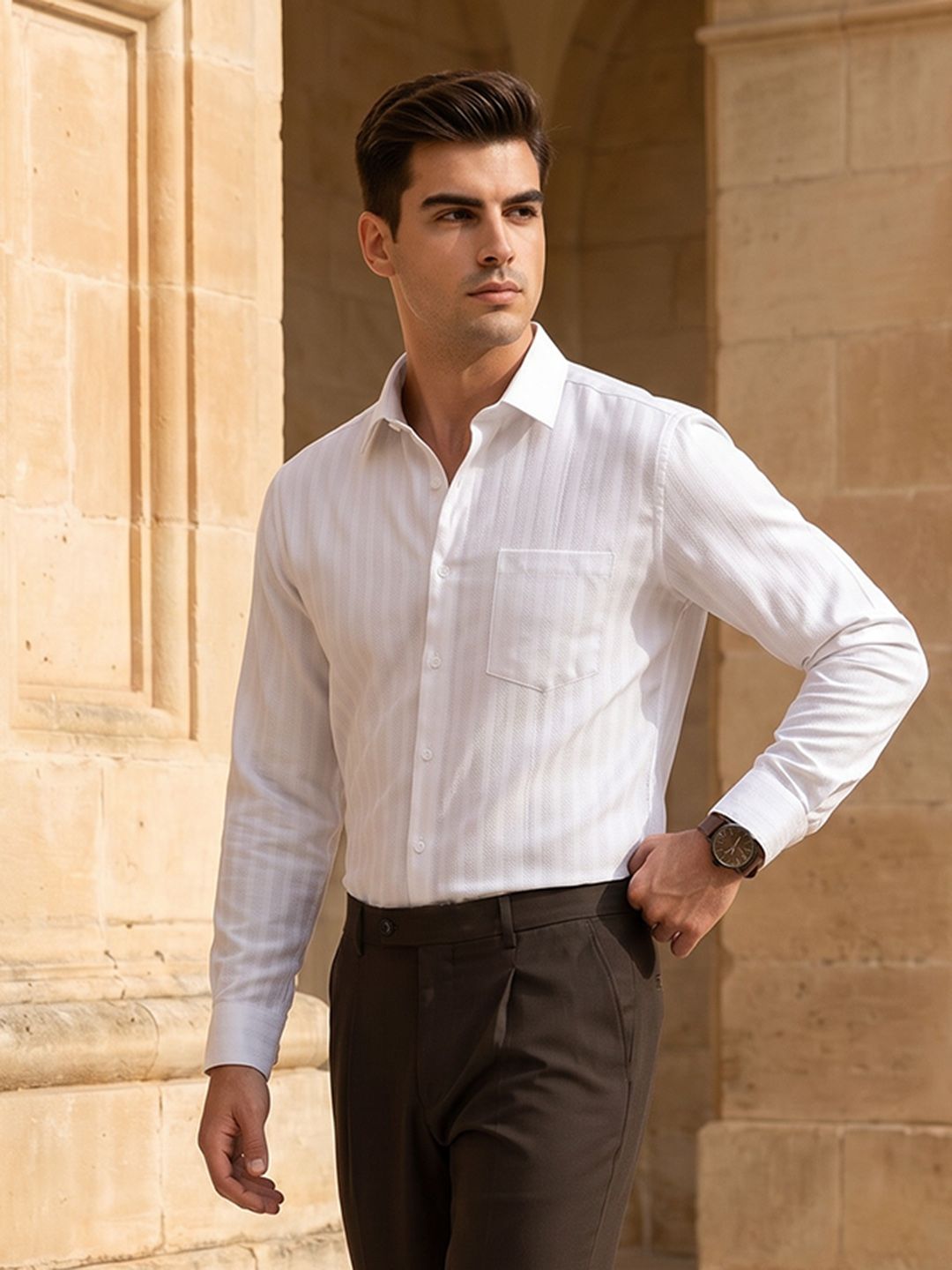 INVICTUS Textured Formal Shirt-picture-19