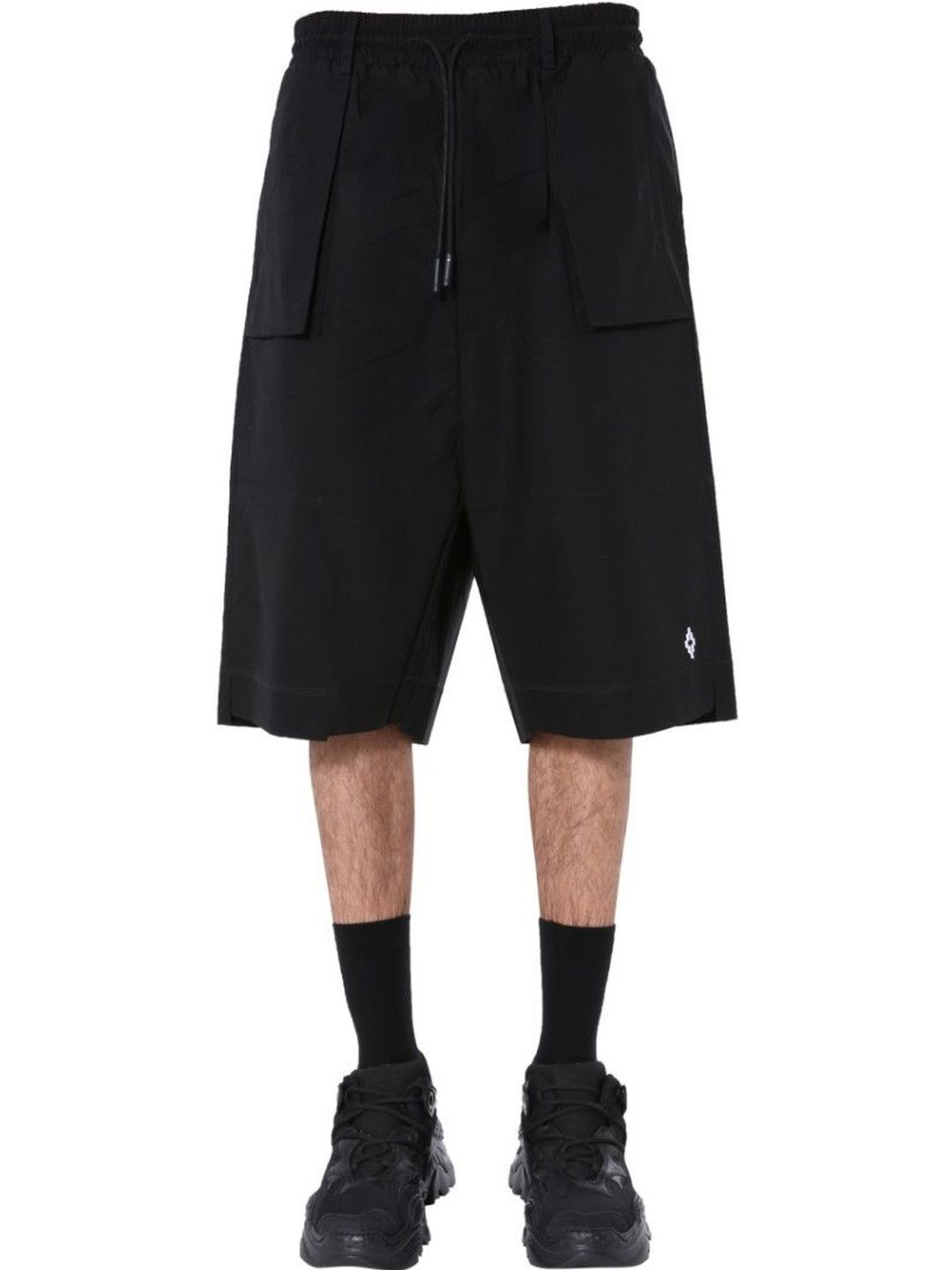 marcelo burlon Black Logo Shorts-picture-18