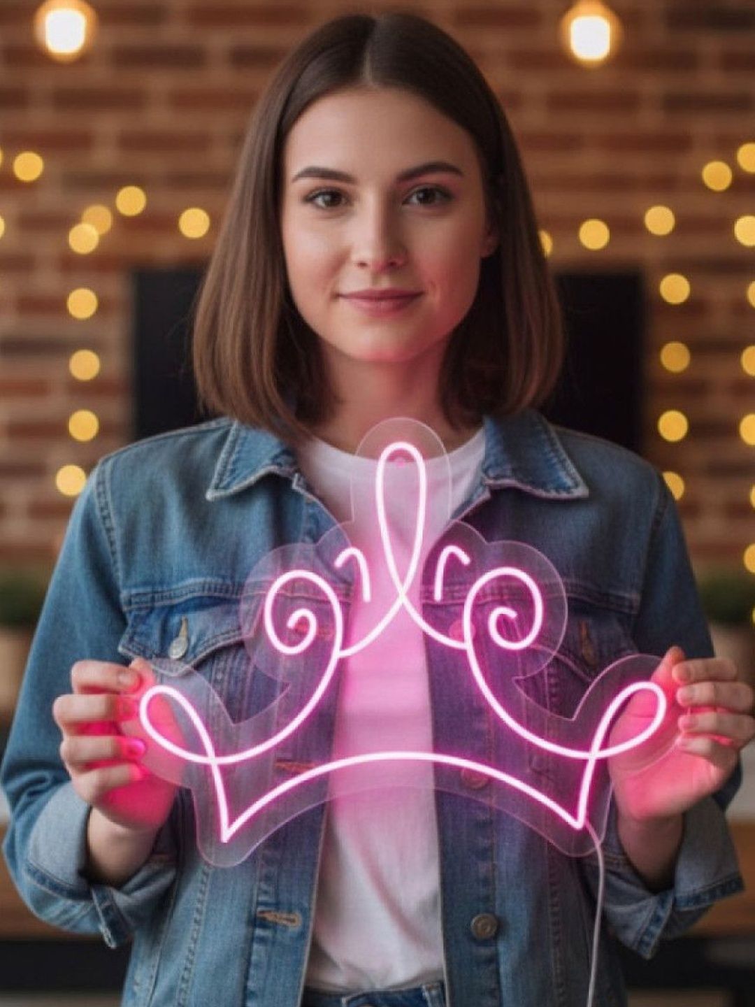 Custom Neon Tiara Design String Light-picture-28