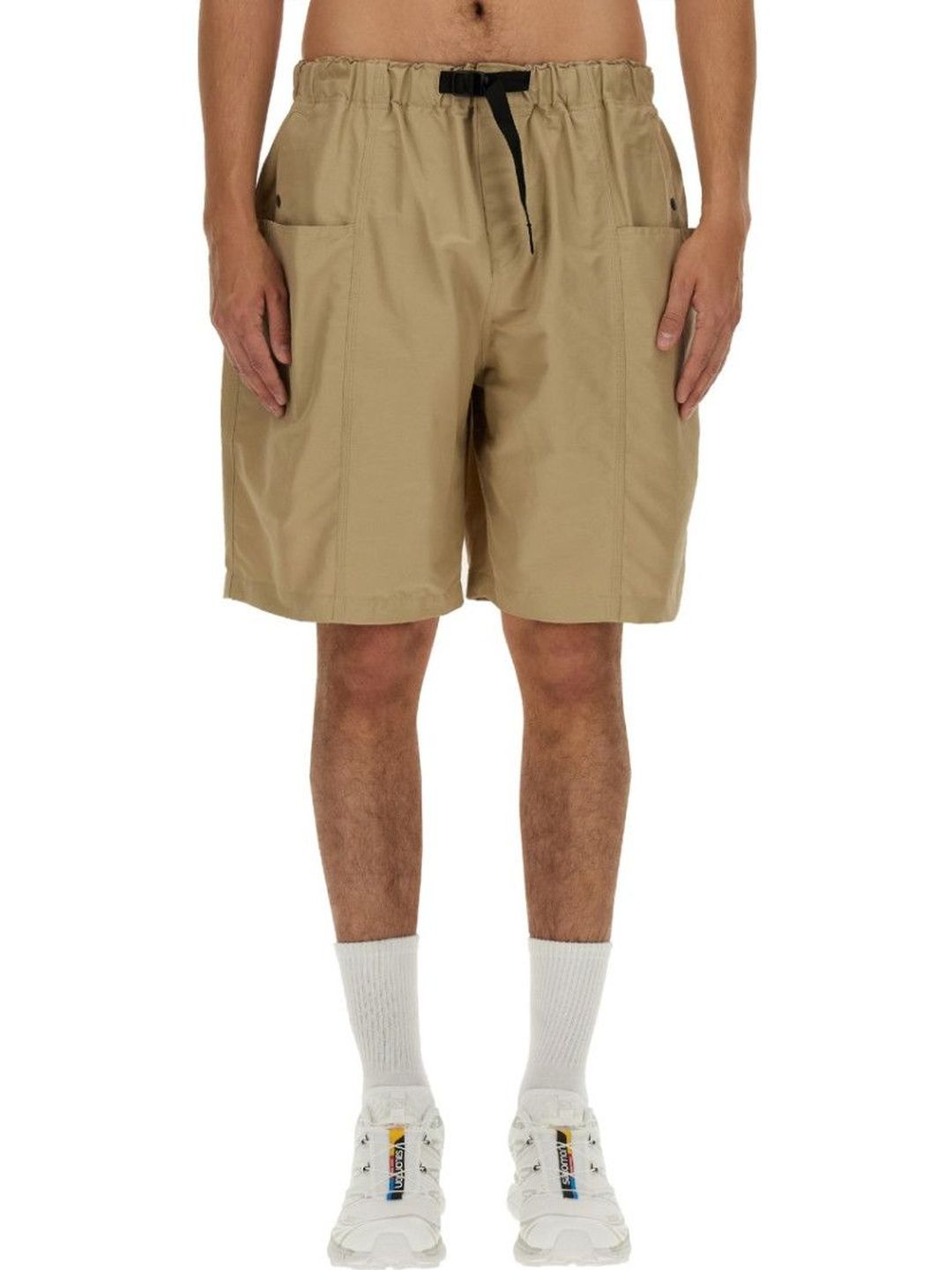 South2 West8 Beige Solid Shorts-picture-55