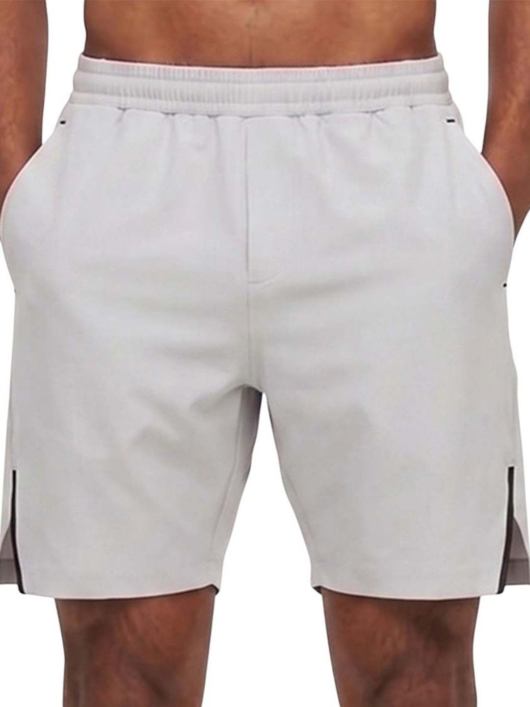 hugo boss Light Grey Solid Shorts-picture-29