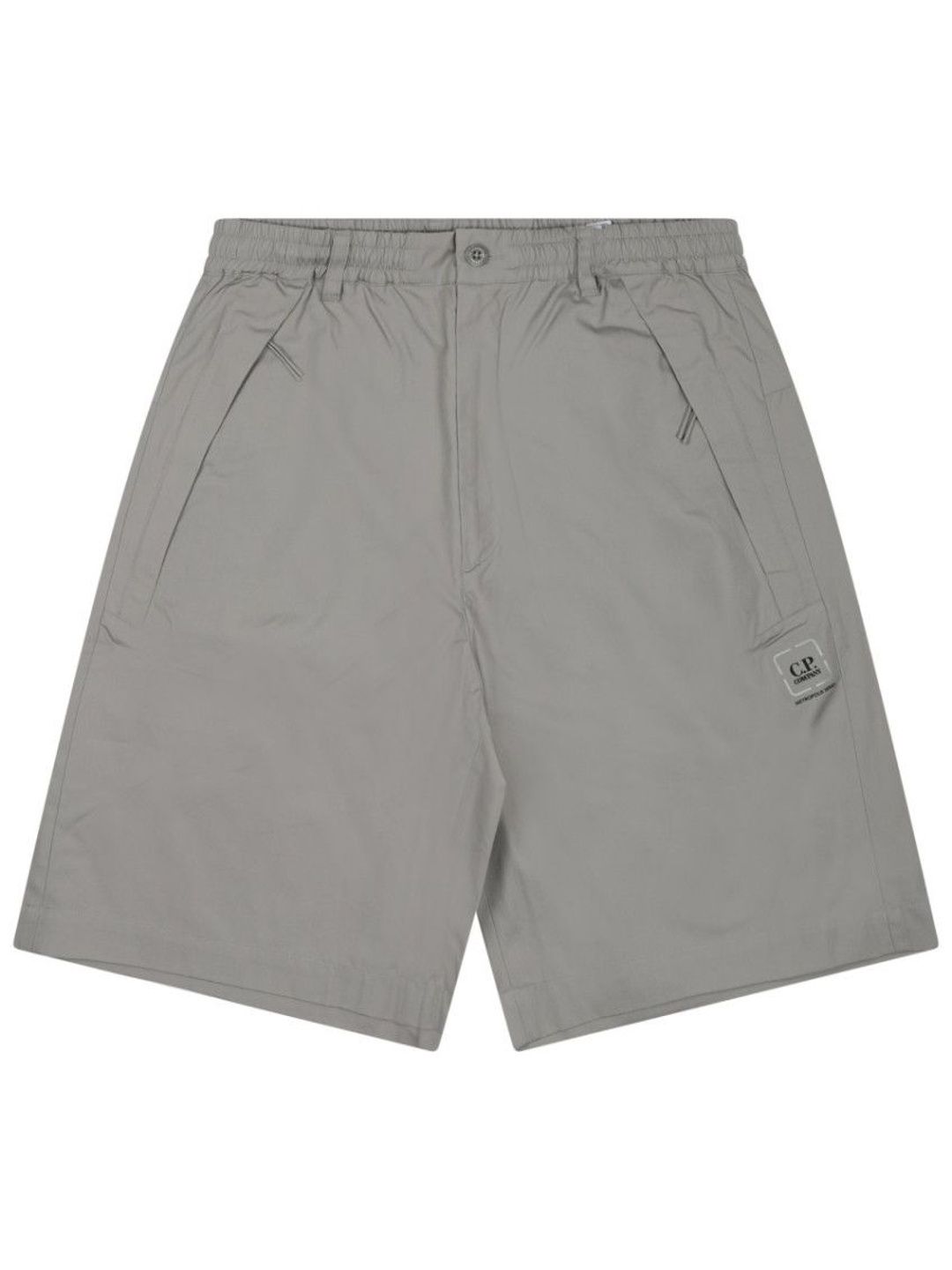 Grey Solid Shorts-image-47
