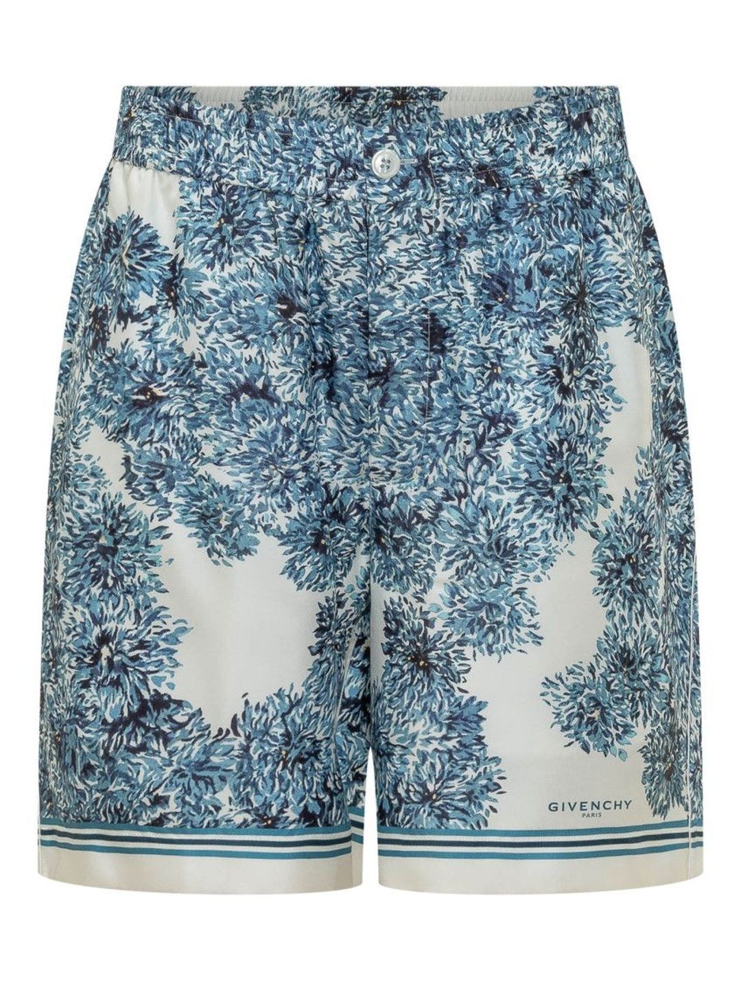 givenchy Blue Floral Shorts-picture-16