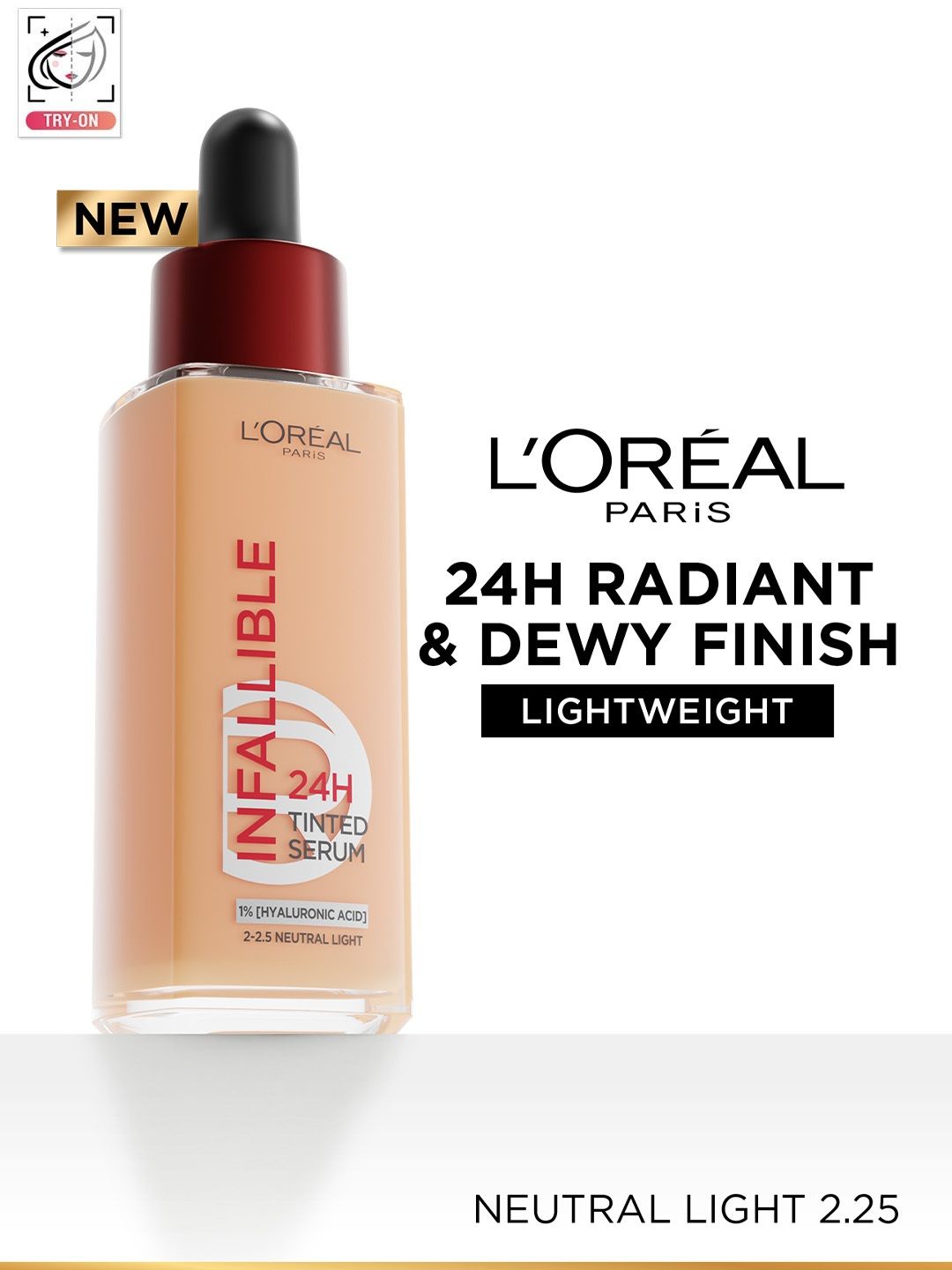 LOreal Paris Infallible 24H Tinted Serum Foundation 30ml - Neutral Light 2-2.5-picture-15