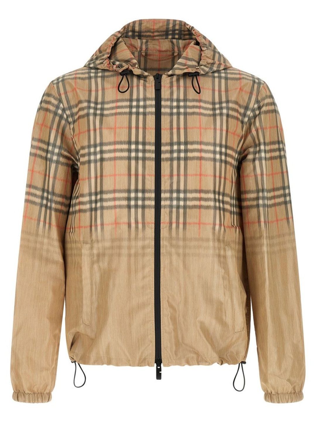 Burberry Beige Check Hood Jacket-picture-14