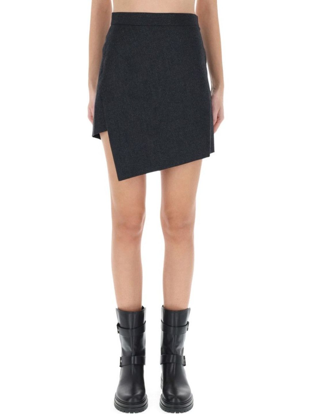 Vivienne Westwood Grey Solid Mini Skirt-image-25