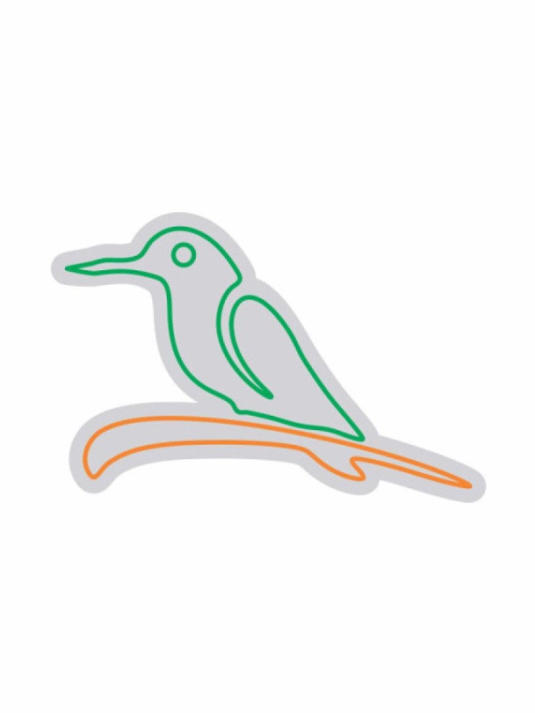 Custom Neon Green & Orange Coloured Bird On Branch Neon Sign-image-33