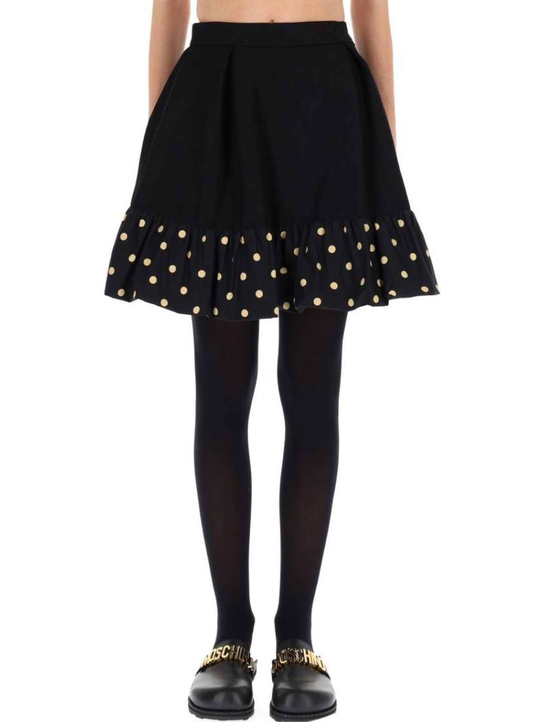 MOSCHINO Black Polka Dot Above Knee Skirt-picture-32