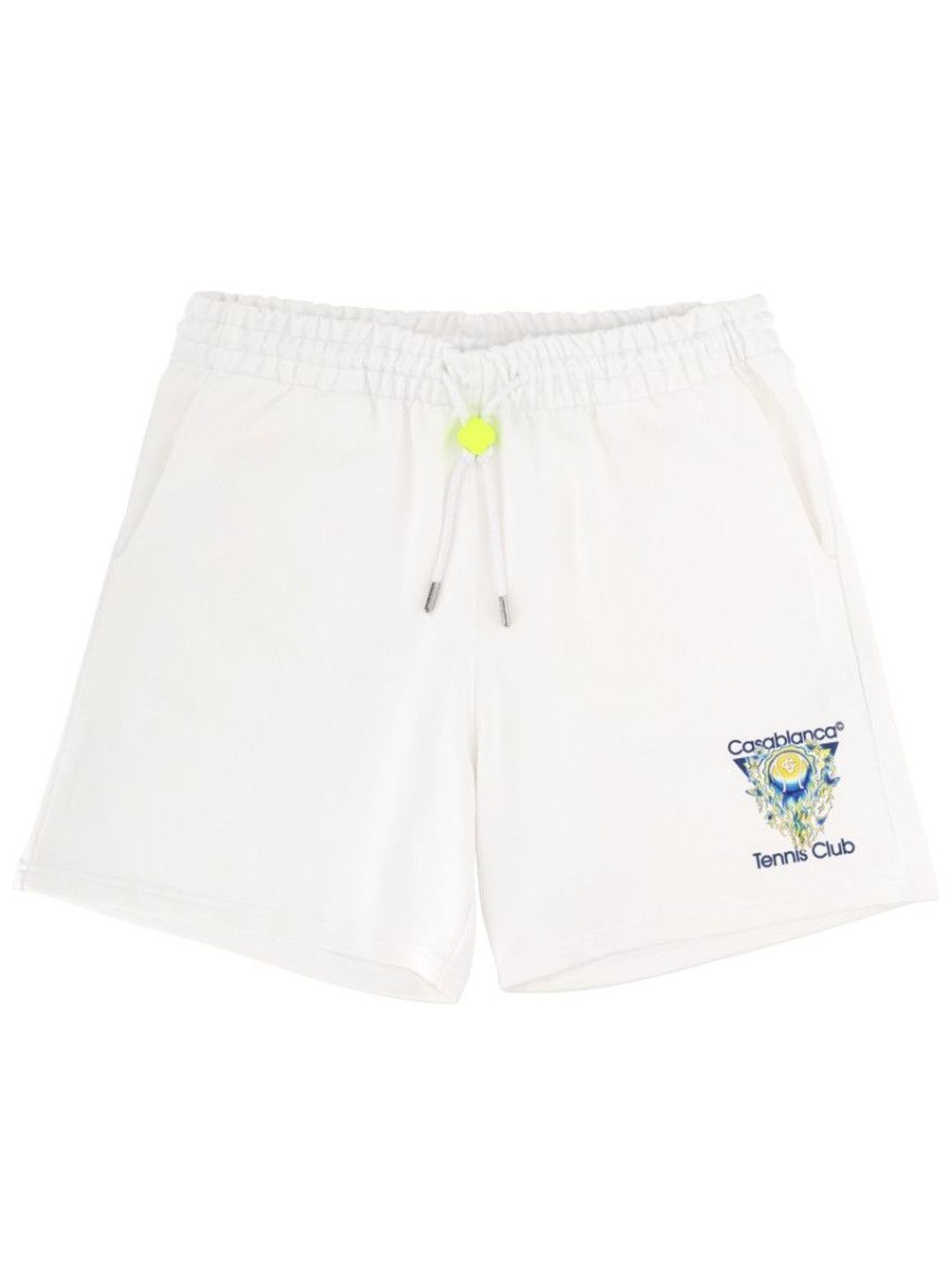 casablanca White Graphic Shorts-picture-18