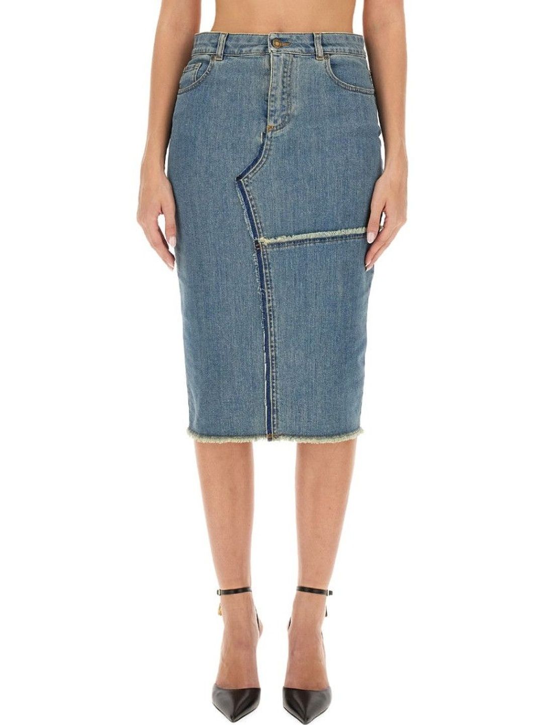 Tom Ford Denim Solid Midi Skirt-picture-10
