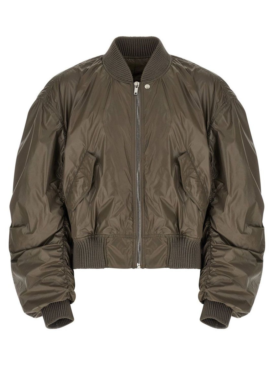 Rick Owens Grey Solid Bomber Jacket-picture-47