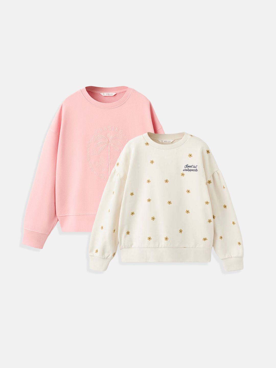 Mango Kids Girls Pack Of 2 Printed Sweatshirt-picture-30