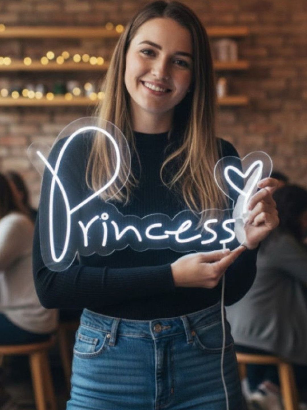 Custom Neon White Princess Design Neon Sign-picture-16