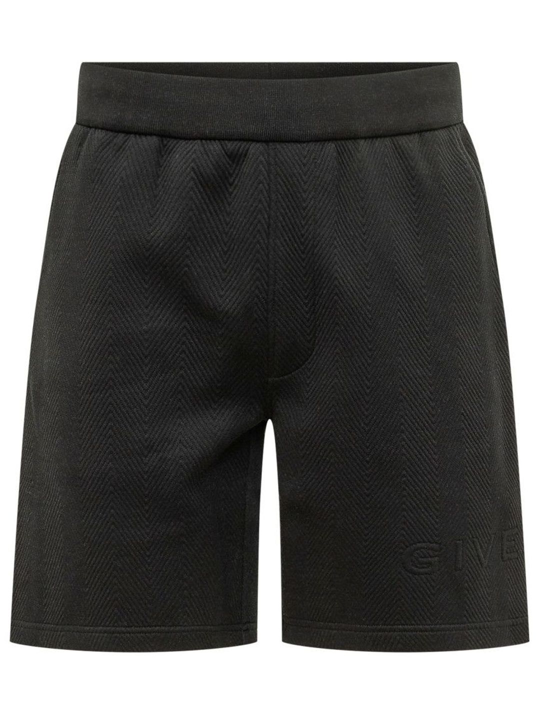 givenchy Black Textured Shorts-picture-30