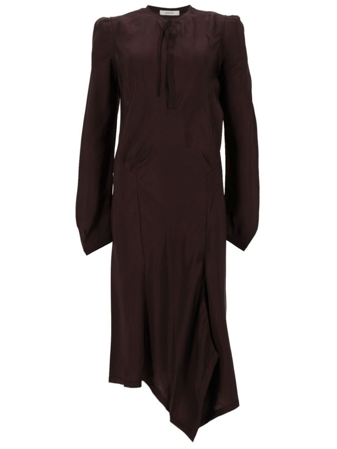 Lemaire Brown Round Neck Midi Dress-image-26