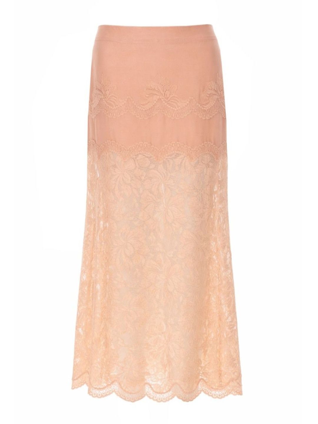 Rabanne Pink Lace Midi Skirt-picture-45