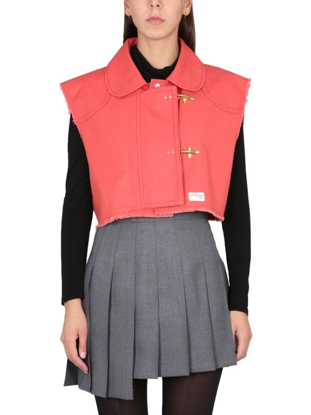 Fay Red Solid Shirt Collar Jacket-picture-42
