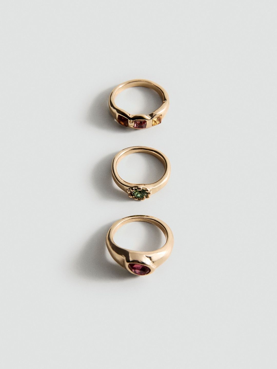 MANGO Women Set of 3 Finger Ring-picture-18