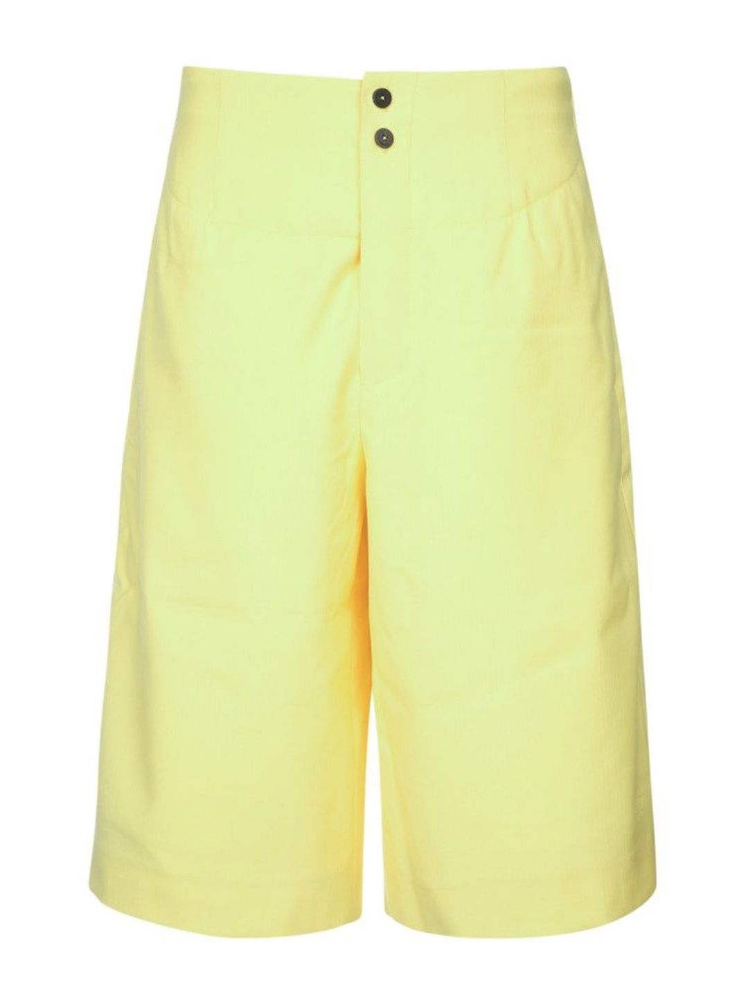 Yellow Solid Shorts-image-42