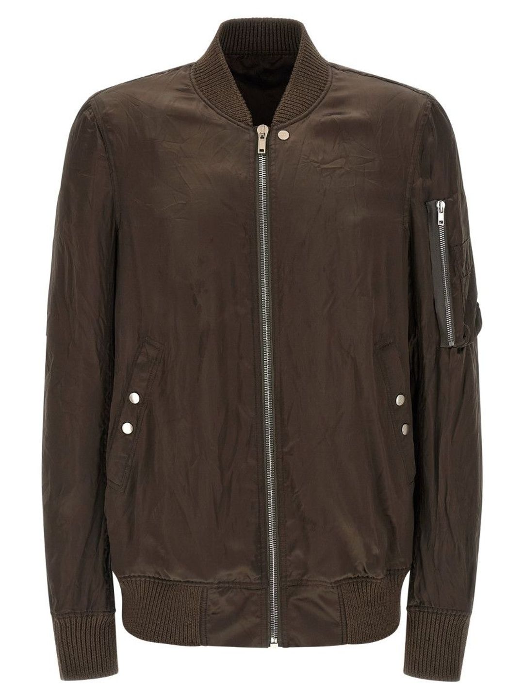 Rick Owens Brown Solid Bomber Jacket-picture-31
