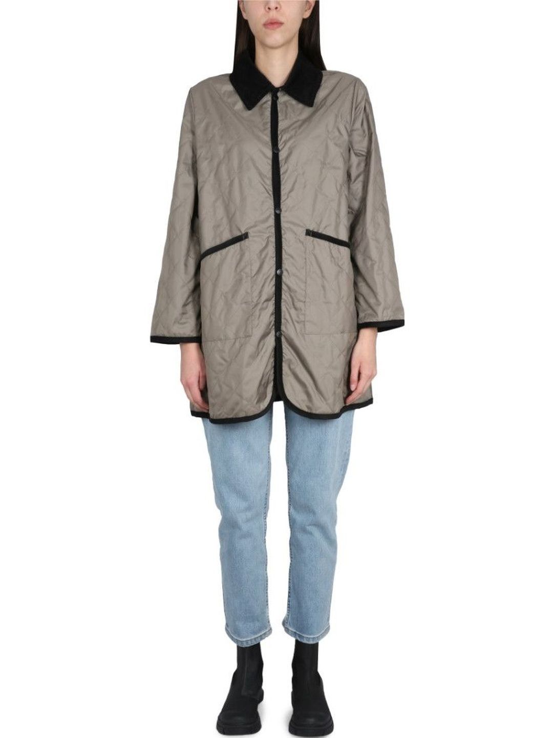 Lavenham Beige Quilted Shirt Collar Jacket-picture-43