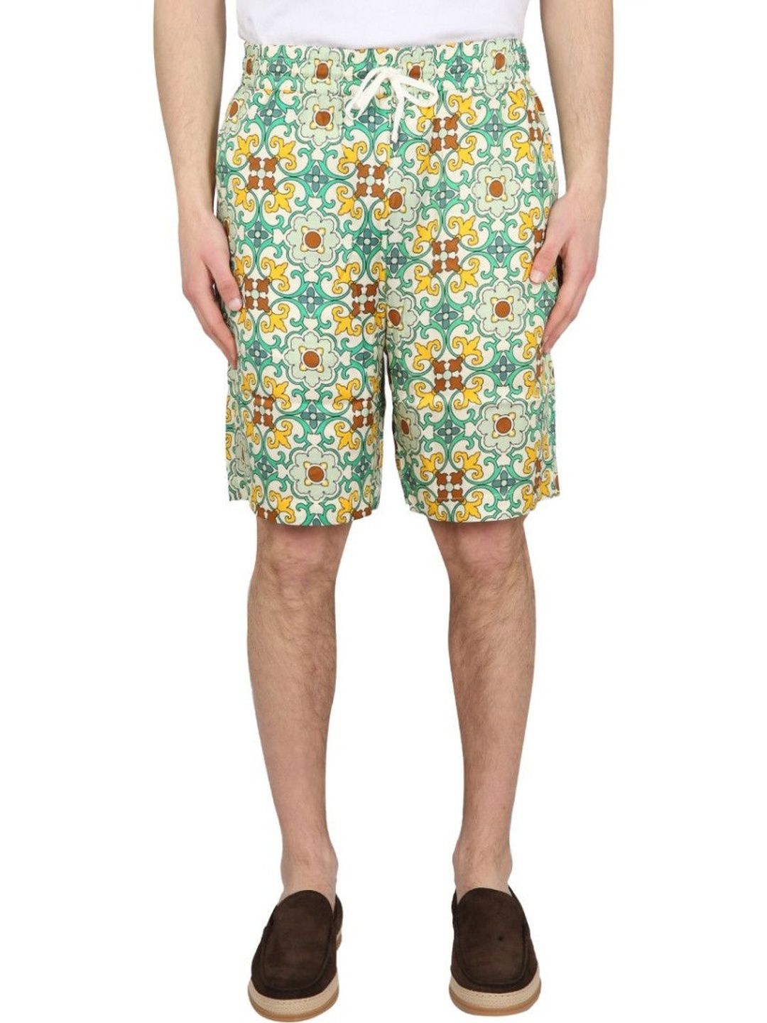 drole de monsieur Light Green Printed Shorts-picture-56