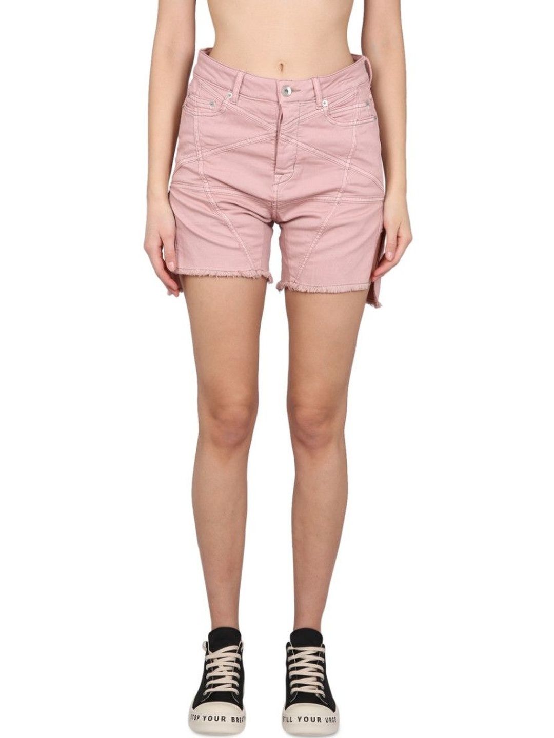 Rick Owens Pink Solid Shorts-picture-28