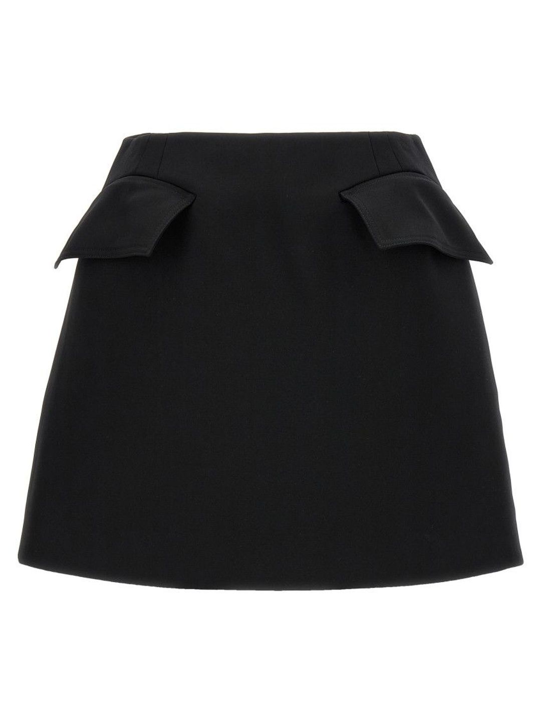 Alexander McQueen Black Solid Mini Skirt-picture-19