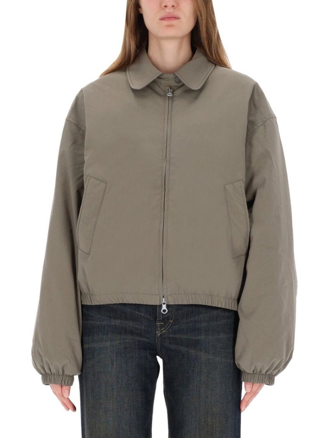 OUR LEGACY Grey Solid Shirt Collar Jacket-picture-15