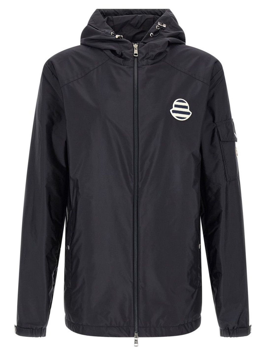 Moncler Blue Solid Hood Jacket-picture-31