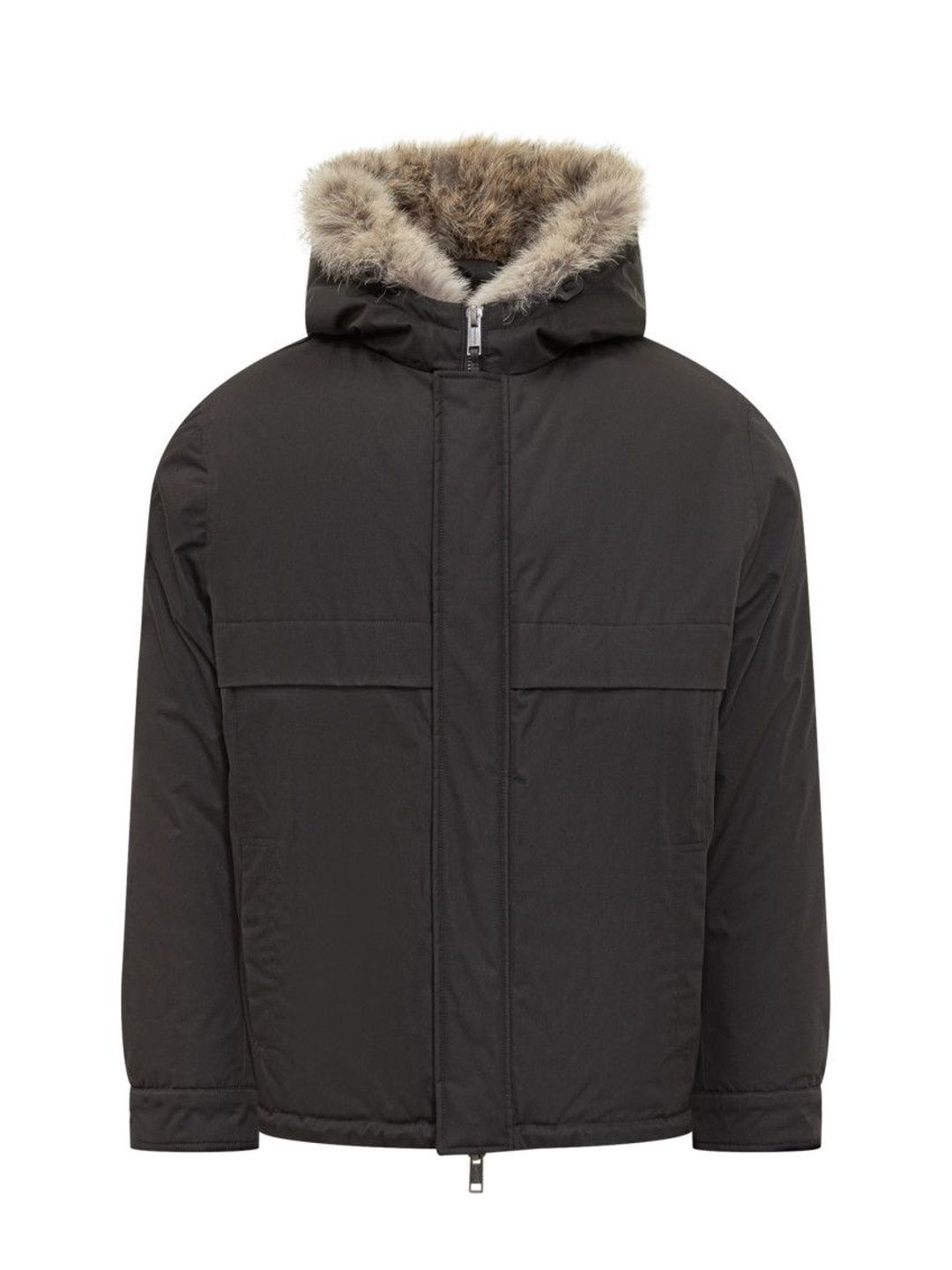 yves salomon Black Solid Hood Jacket-picture-29