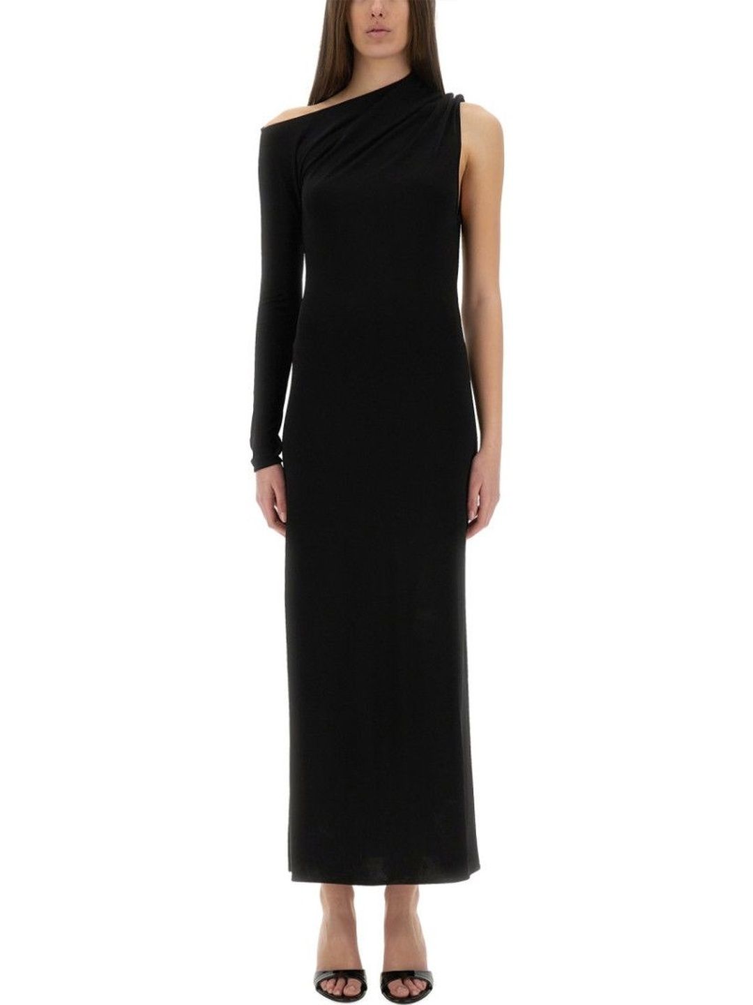 Courreges Black One Shoulder Maxi Dress-picture-38