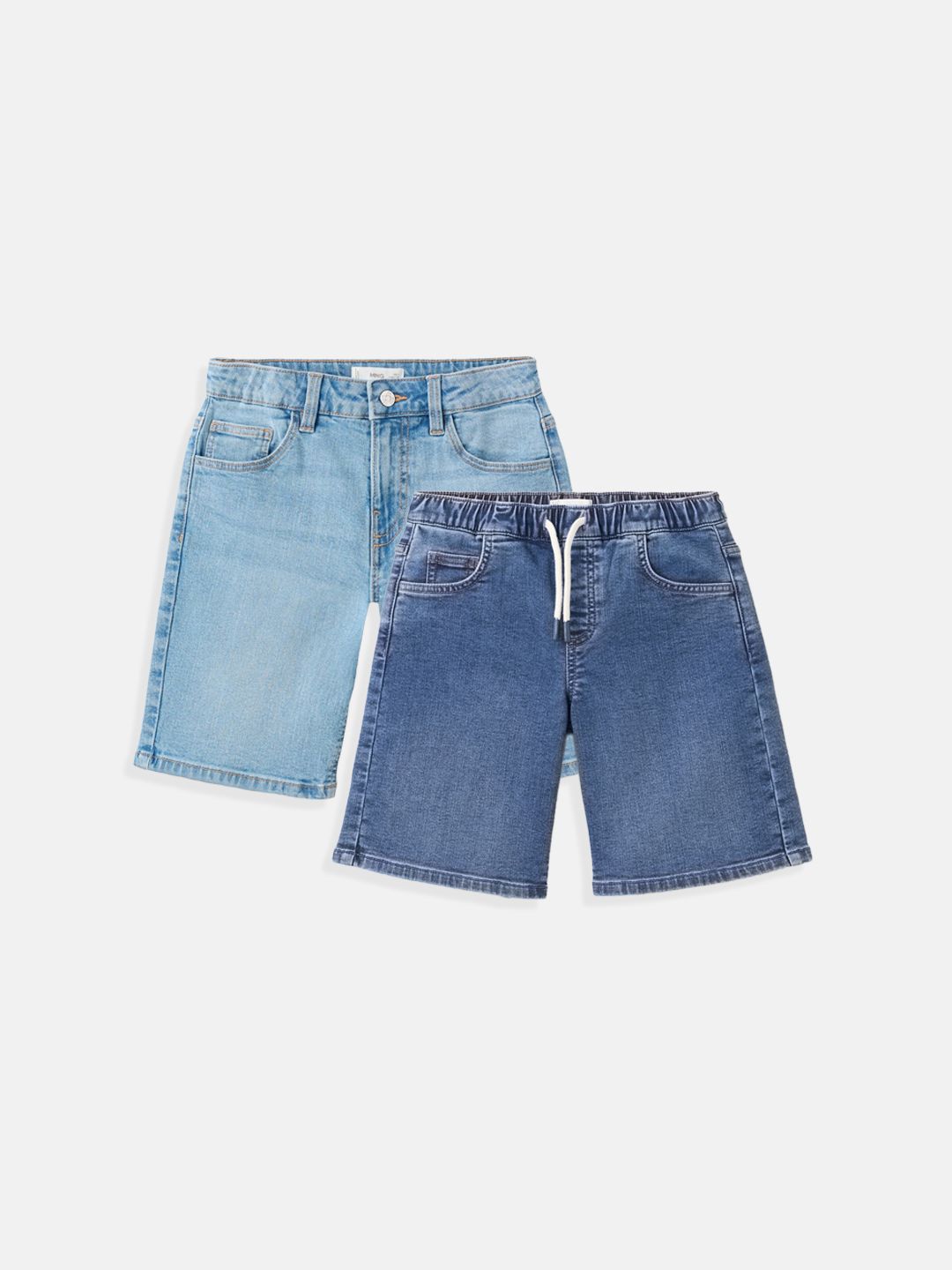 Mango Kids Boys Pack of 2 Denim Shorts-picture-38