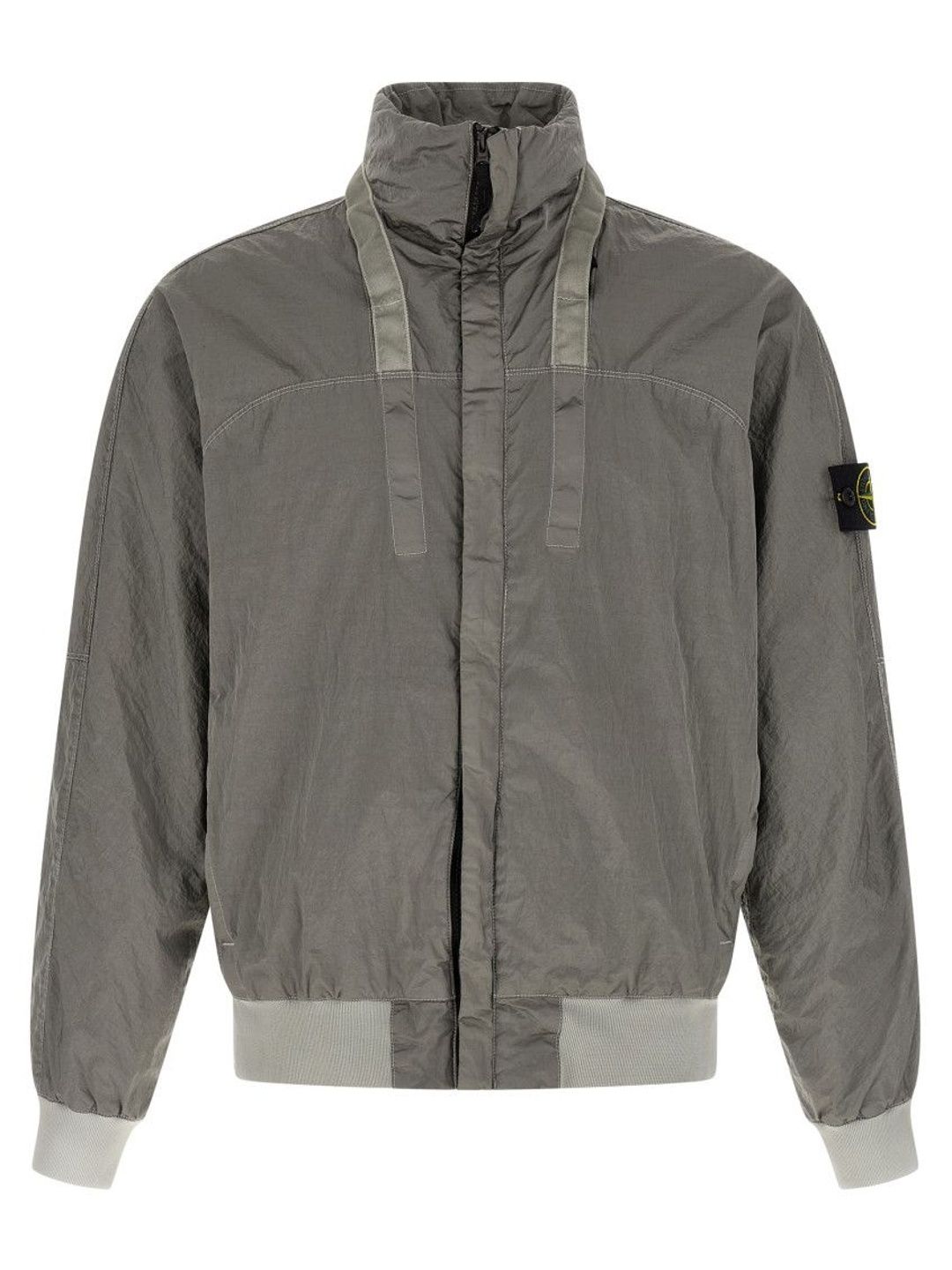 stone island Grey Solid Logo Jacket-picture-34