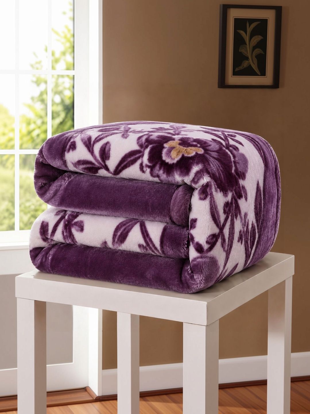 Comfowell Red Floral Heavy Winter Blanket-picture-19