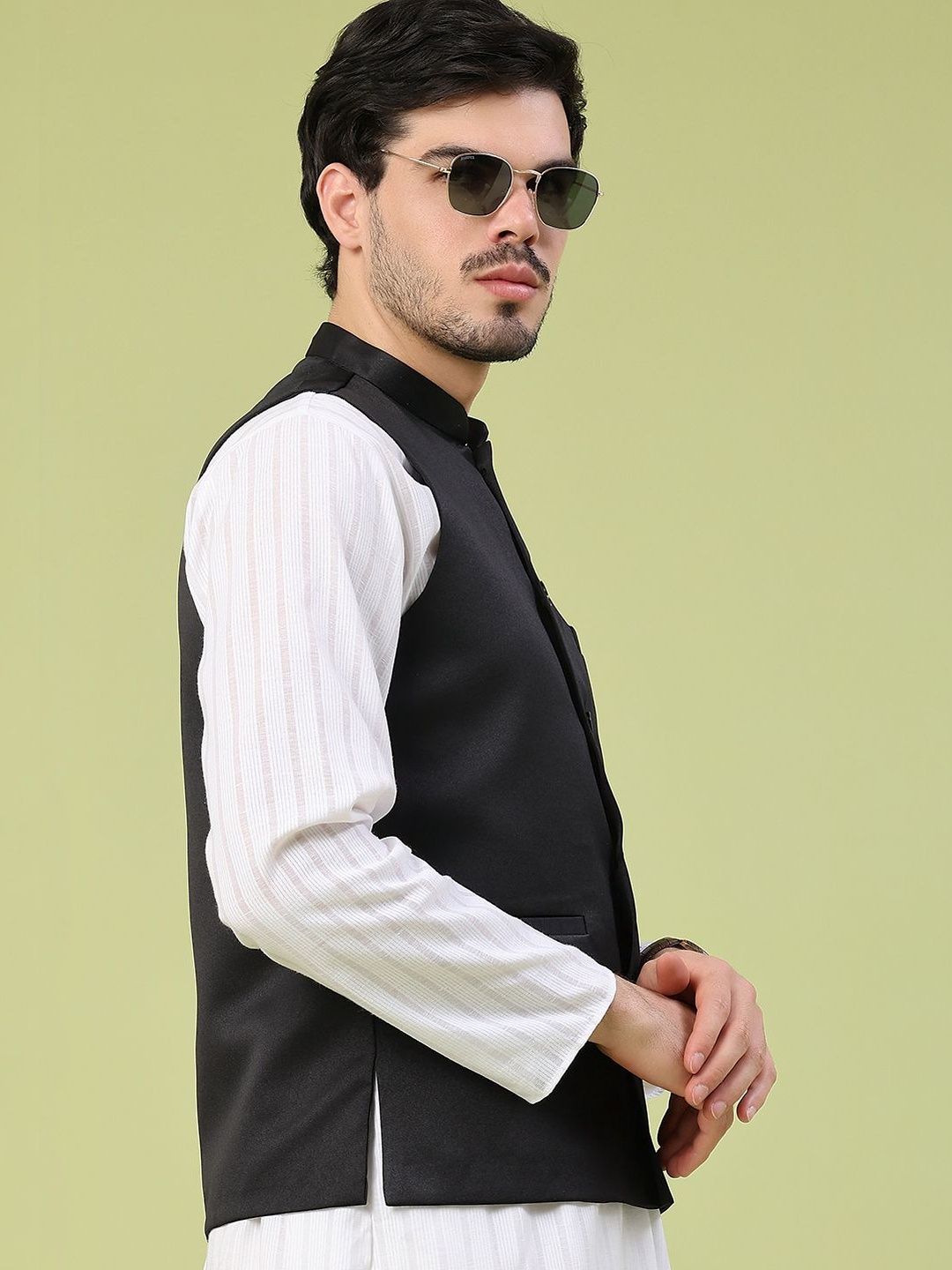 V-Mart Woven Nehru Jackets-picture-16