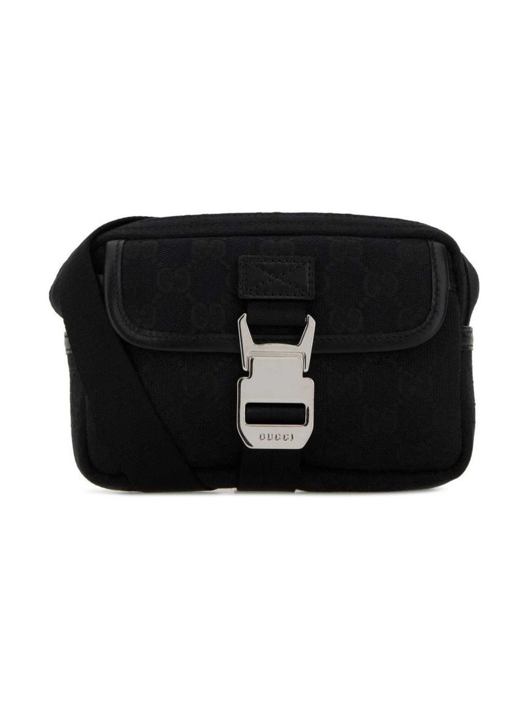 Gucci Black GG Logo Mini Crossbody Bag-image-33