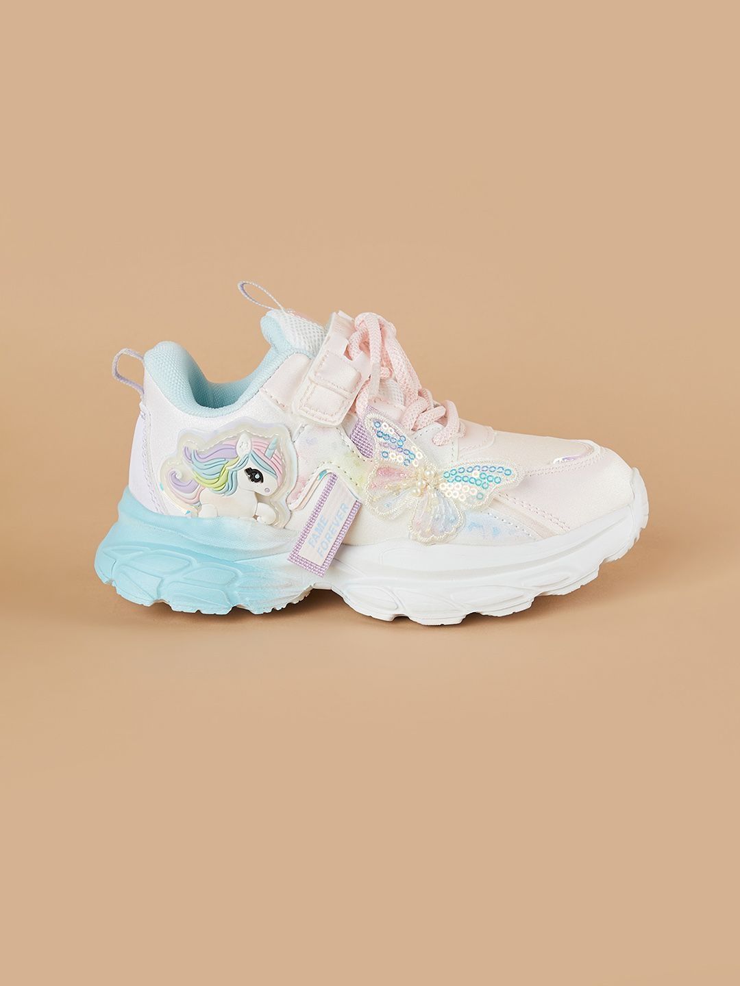 Fame Forever by Lifestyle Girls Colourblocked PU Sneakers-picture-36