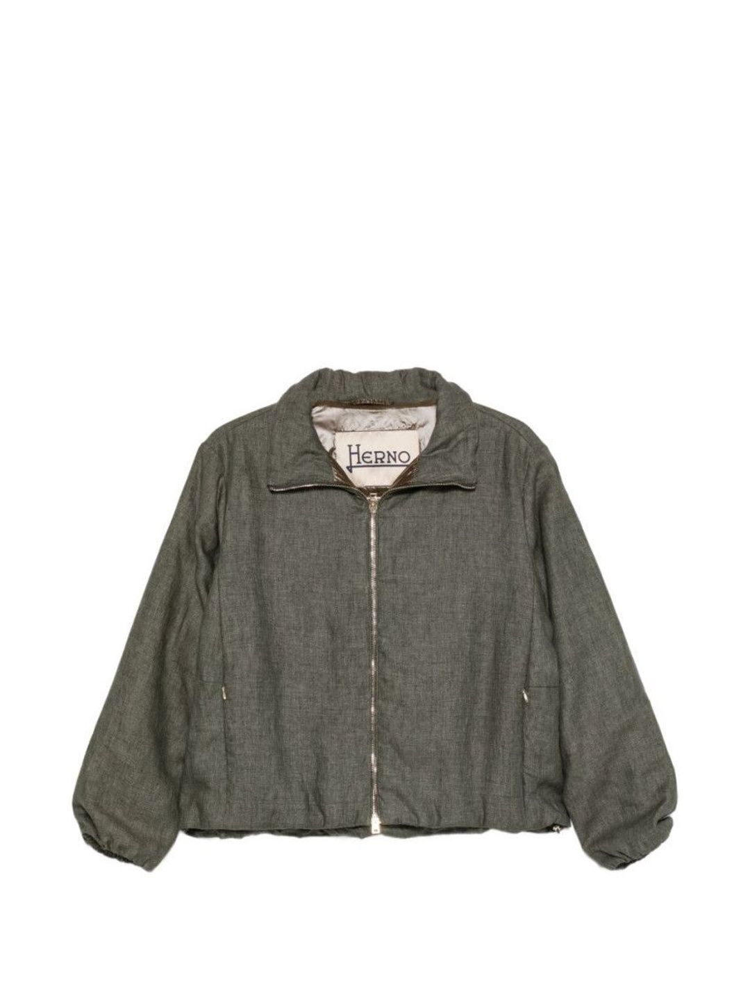 Herno Green Solid Loose Jacket-picture-40