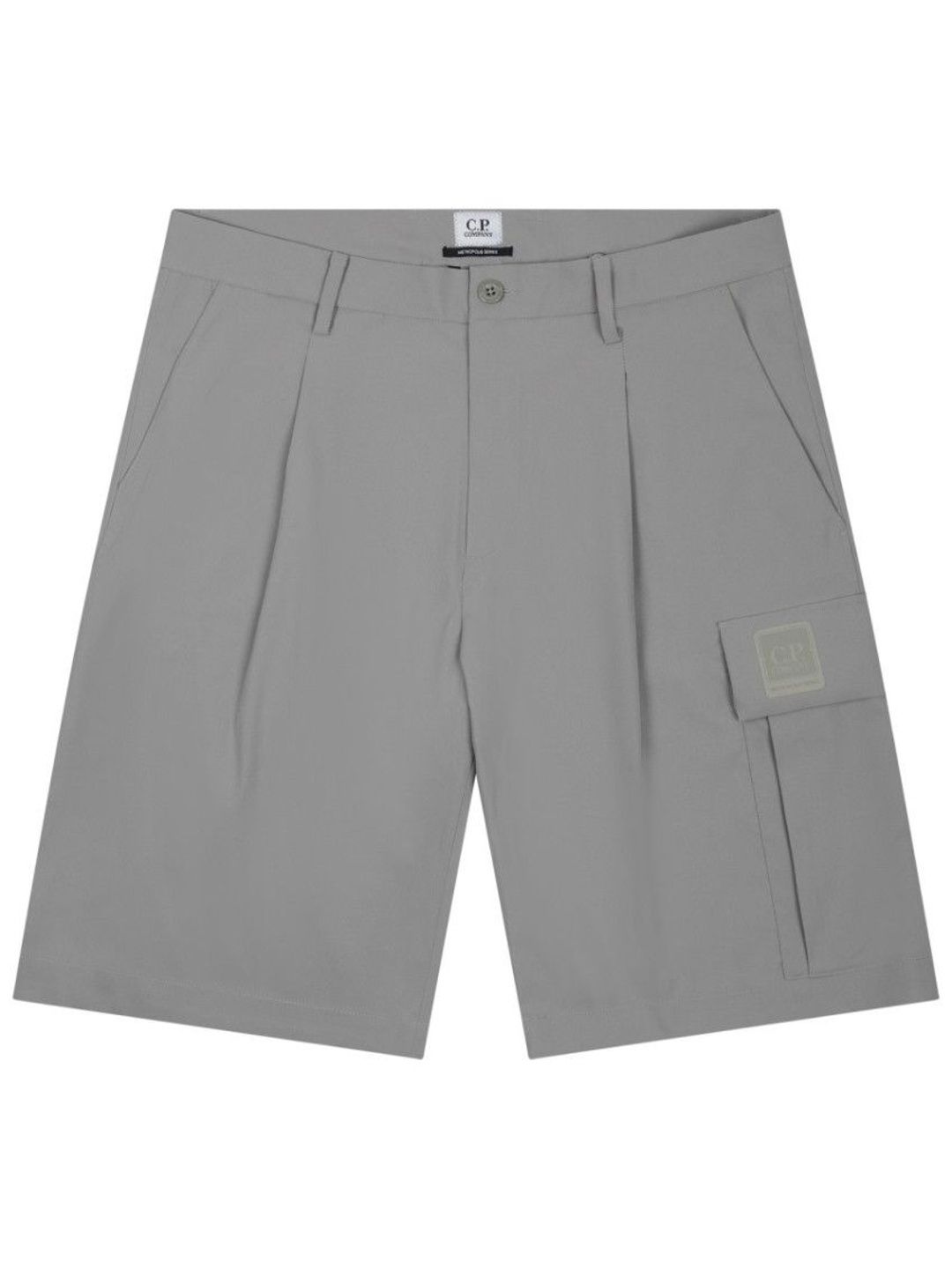 Grey Solid Shorts-image-45