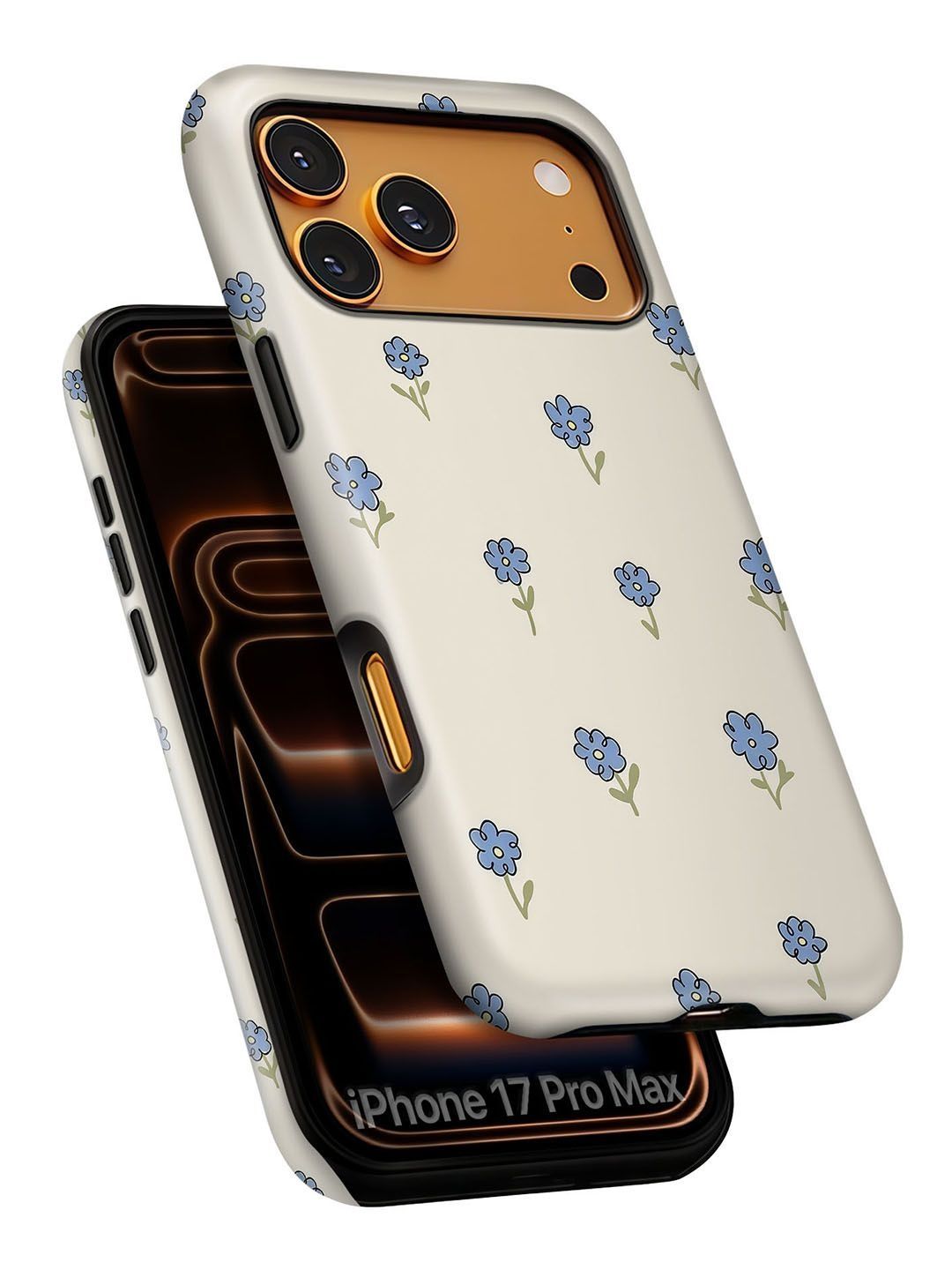 QRIOH Floral Printed iPhone 17 Pro Max Back Case Mobile Accessories-picture-30