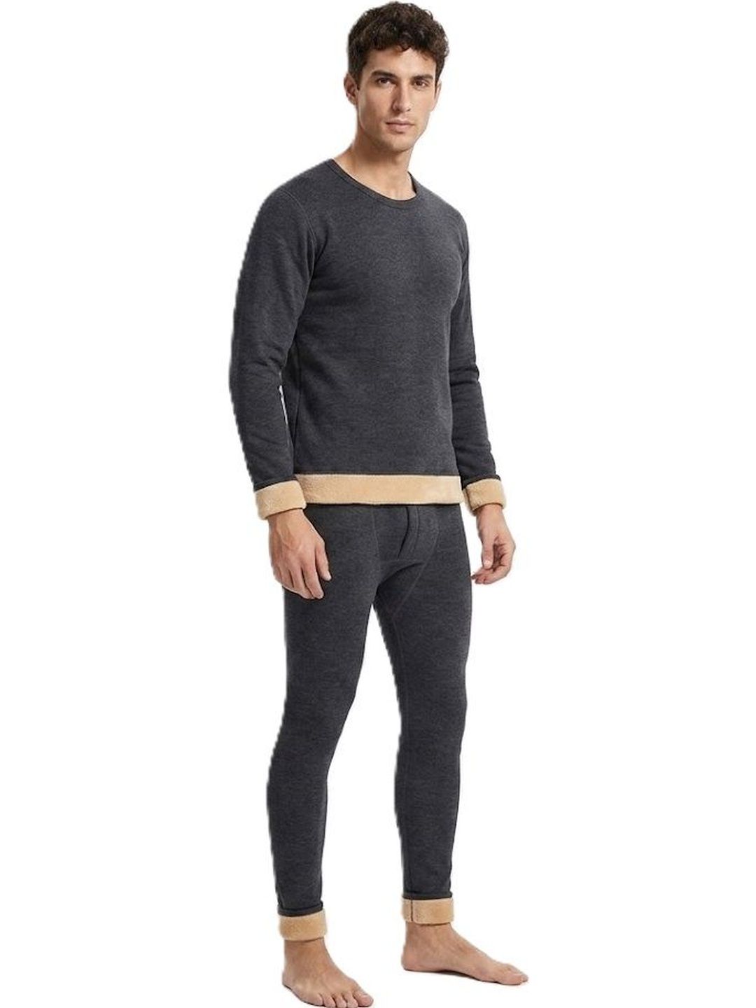 Alexvyan Men Round Neck Thermal Set-picture-10